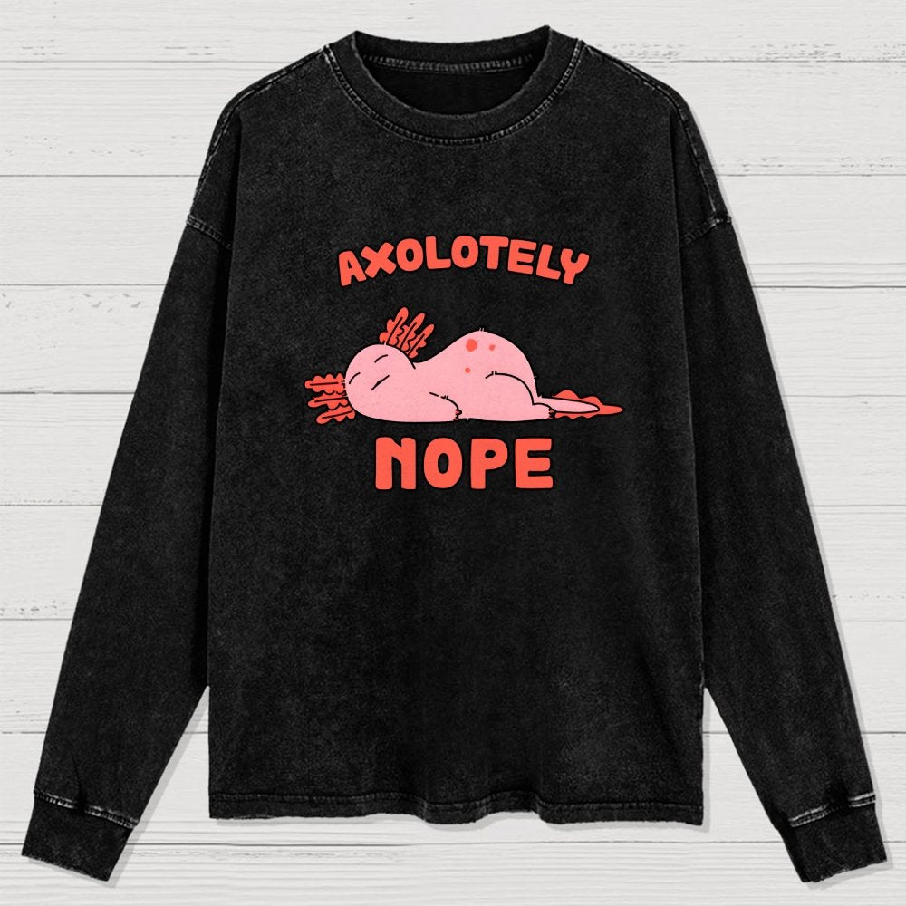 Axo Nope Washed Long Sleeve Tee