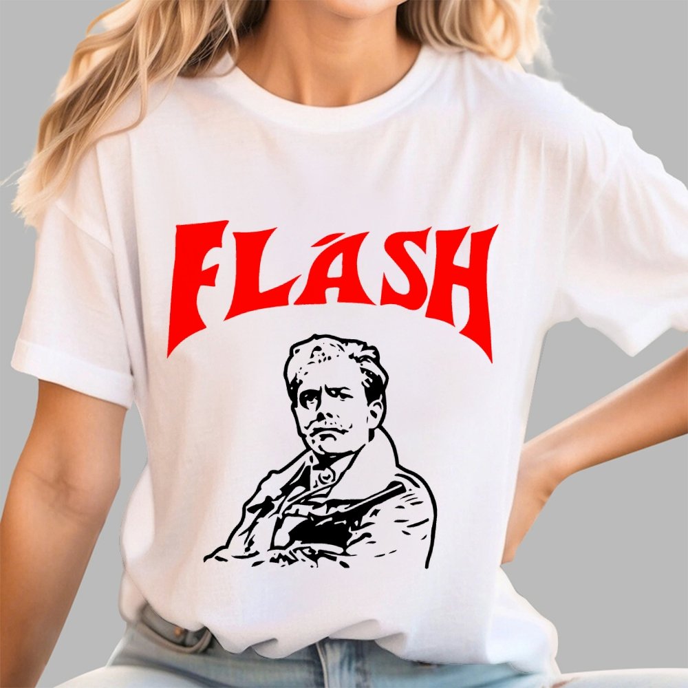 Mystery Hero Flash Spoof Ringer Unisex Geek T-Shirt