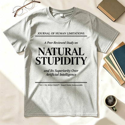 Natural Stupidity and Its Superiority Over Artificial Intelligence T-Shirt