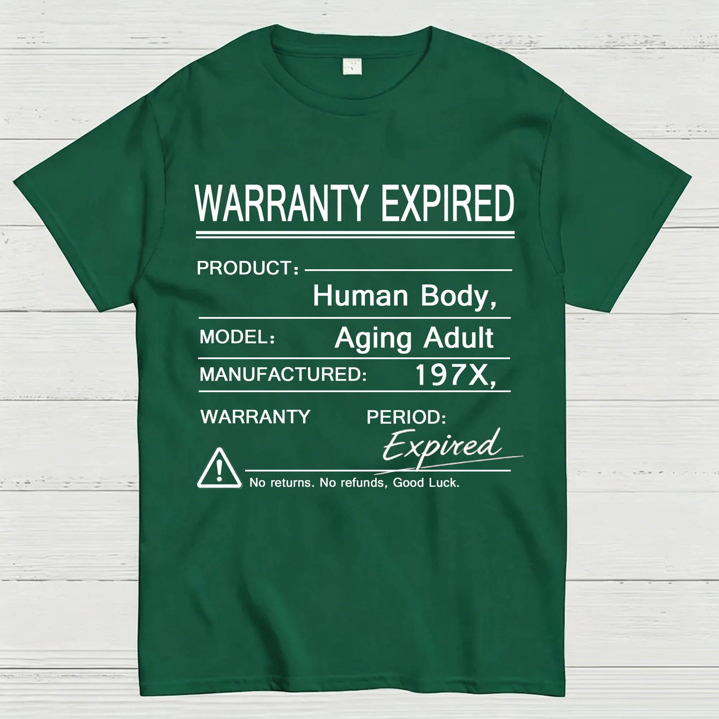 Warranty Expired Human Body Funny T-Shirt