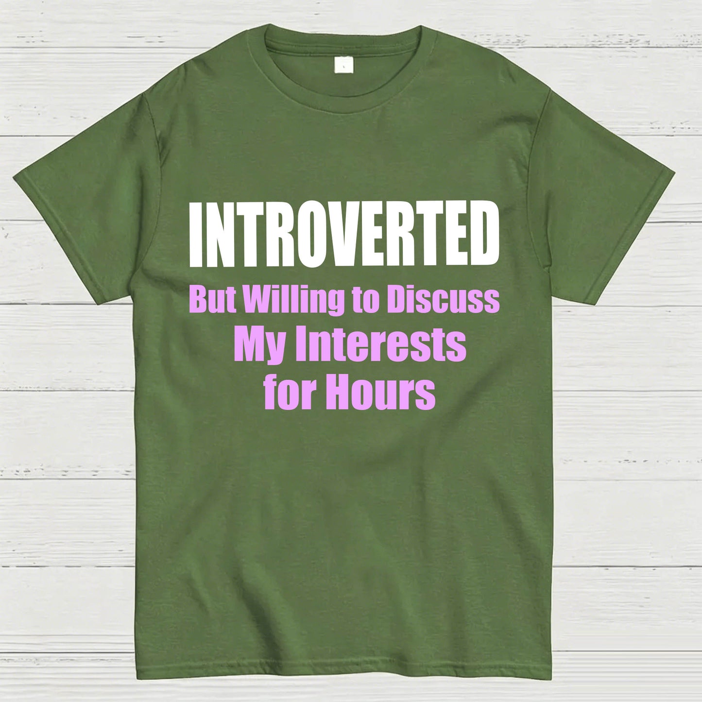 Introverted But Willing to Discuss T-Shirt