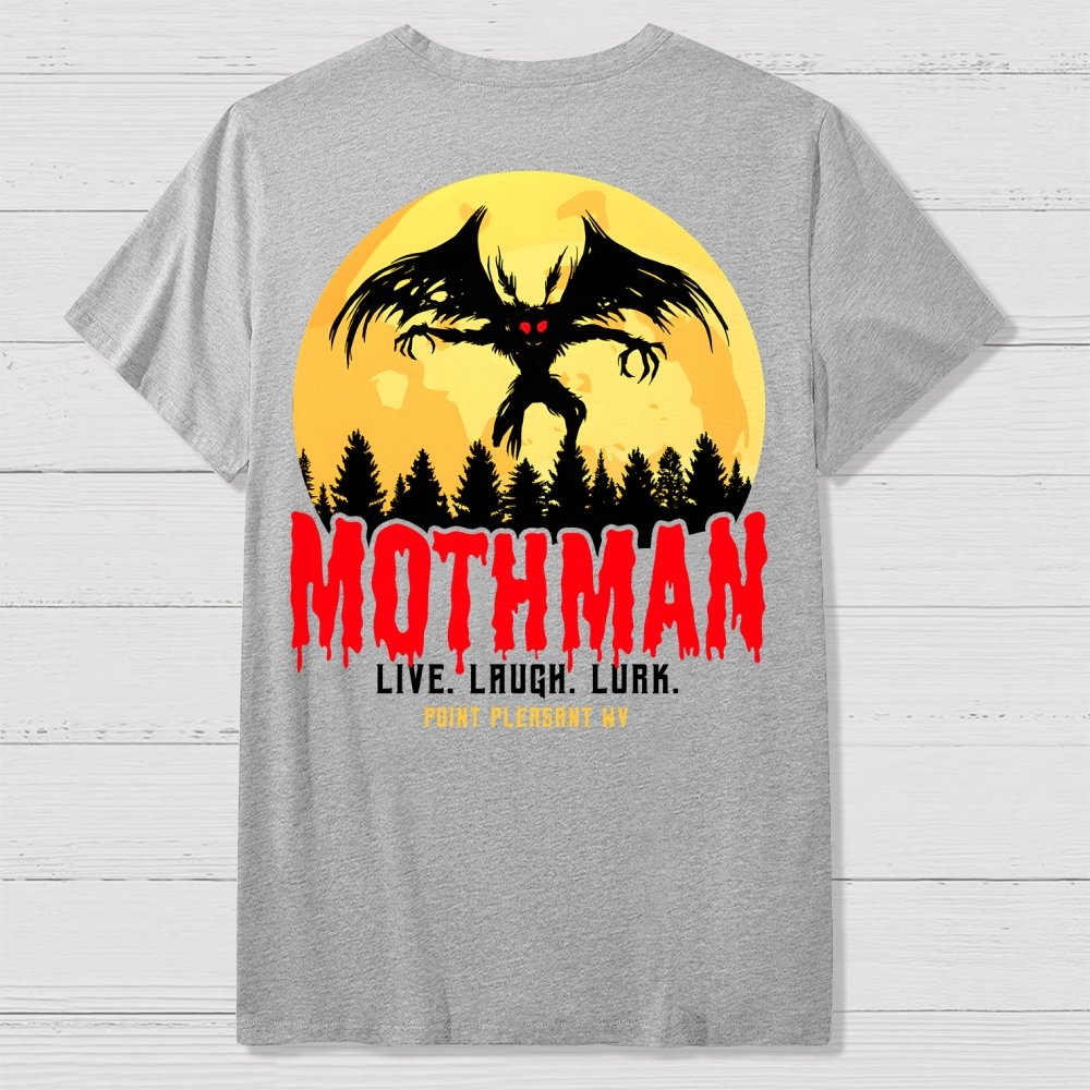 Mothman Cryptid Vintage Front And Back Printing Geek T-Shirt