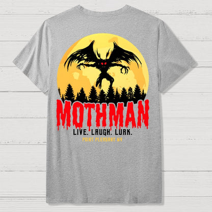 Mothman Cryptid Vintage Front And Back Printing Geek T-Shirt