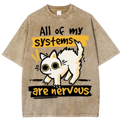 All of my Systems are Nervous Vintage Distressed T-shirt