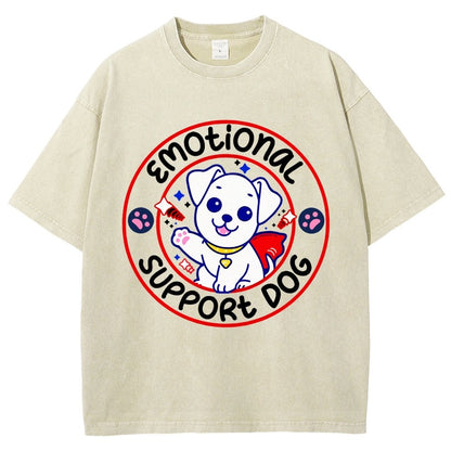 Emotional Support Dog Vintage Distressed T-shirt