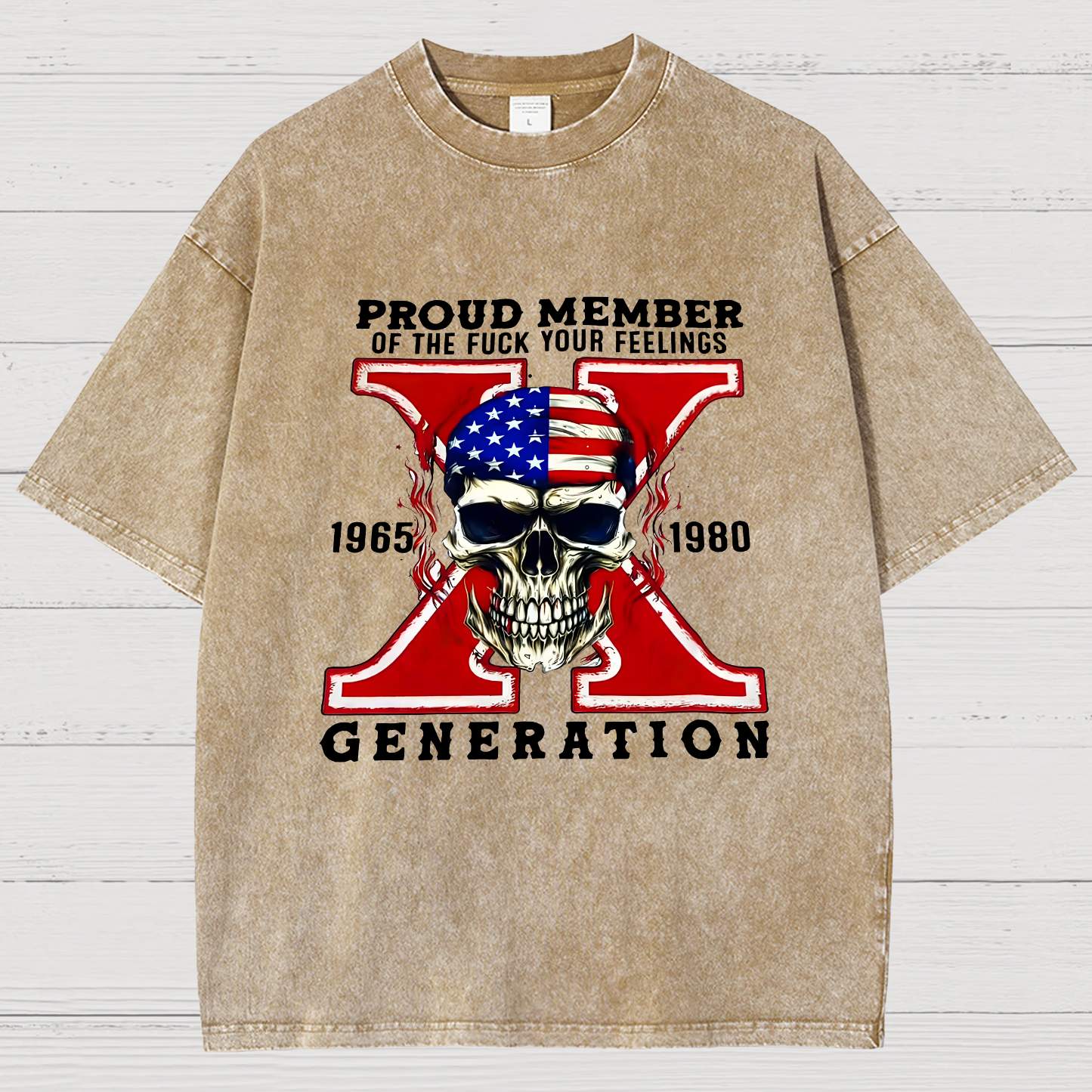 Generation X Vintage Distressed T-shirt