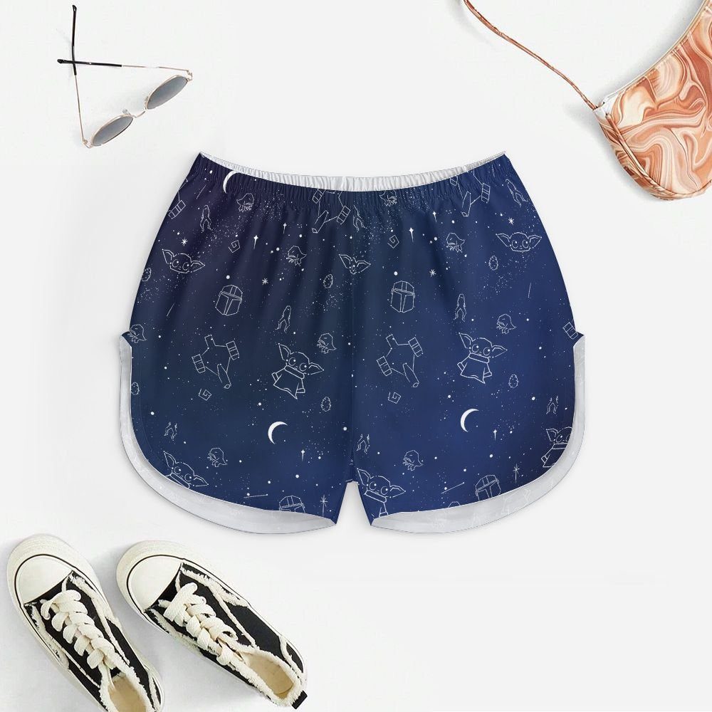 Strange Little Monsters In The Starry Sky Women's Geek Suspender Cami Set