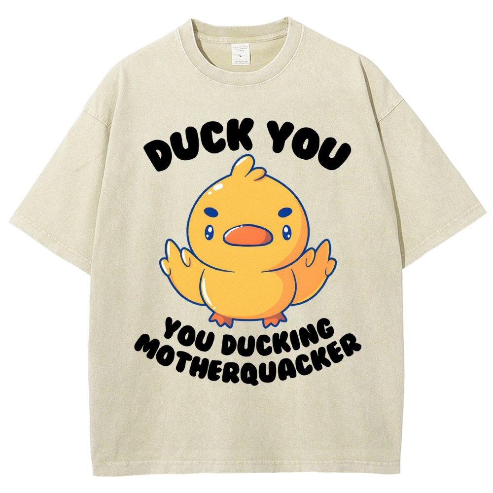 Ducking Motherquacker Vintage Distressed T-shirt