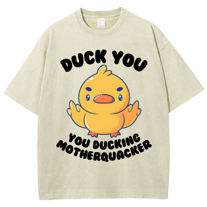 Ducking Motherquacker Vintage Distressed T-shirt