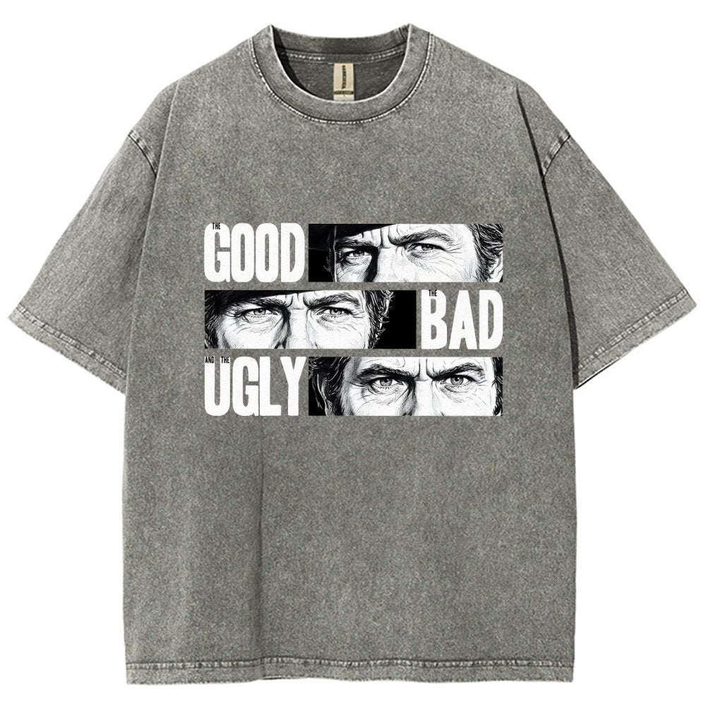 The Good The Bad The Ugly   Vintage Distressed T-shirt