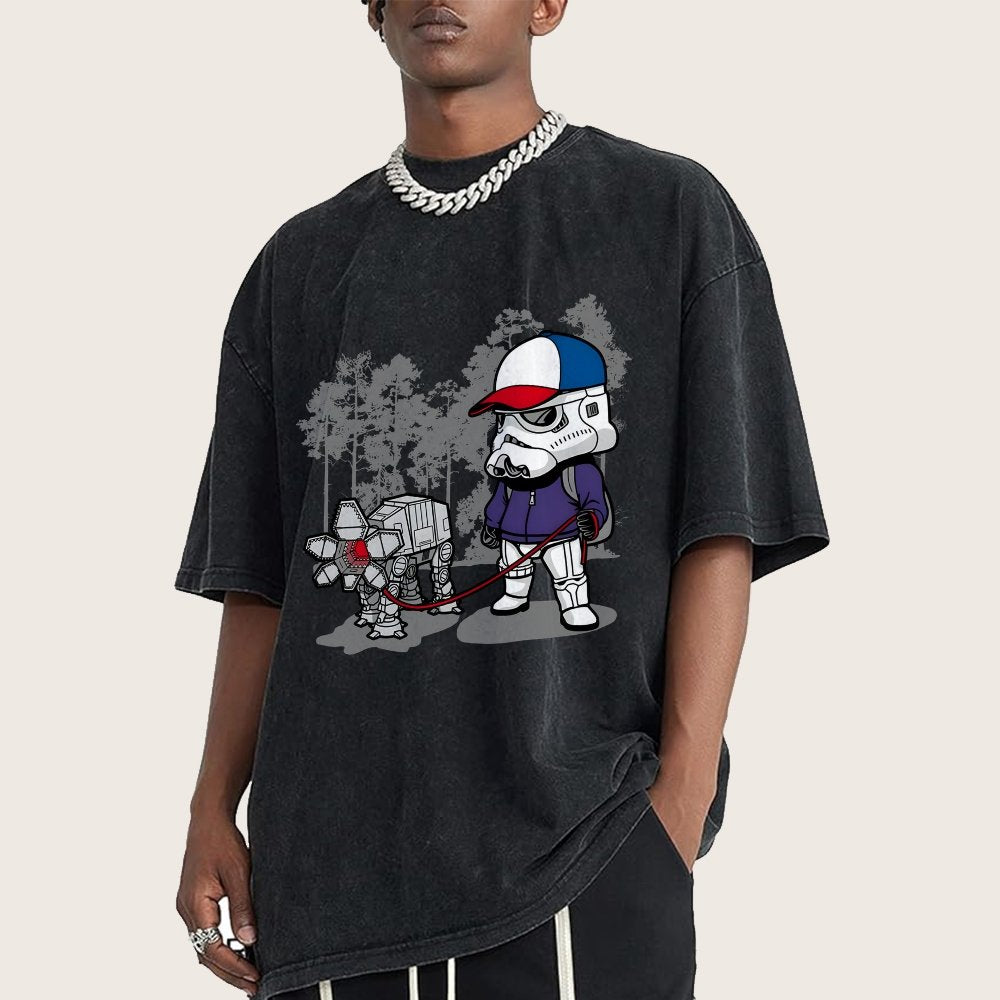 Stranger Duo Vintage Distressed T-shirt