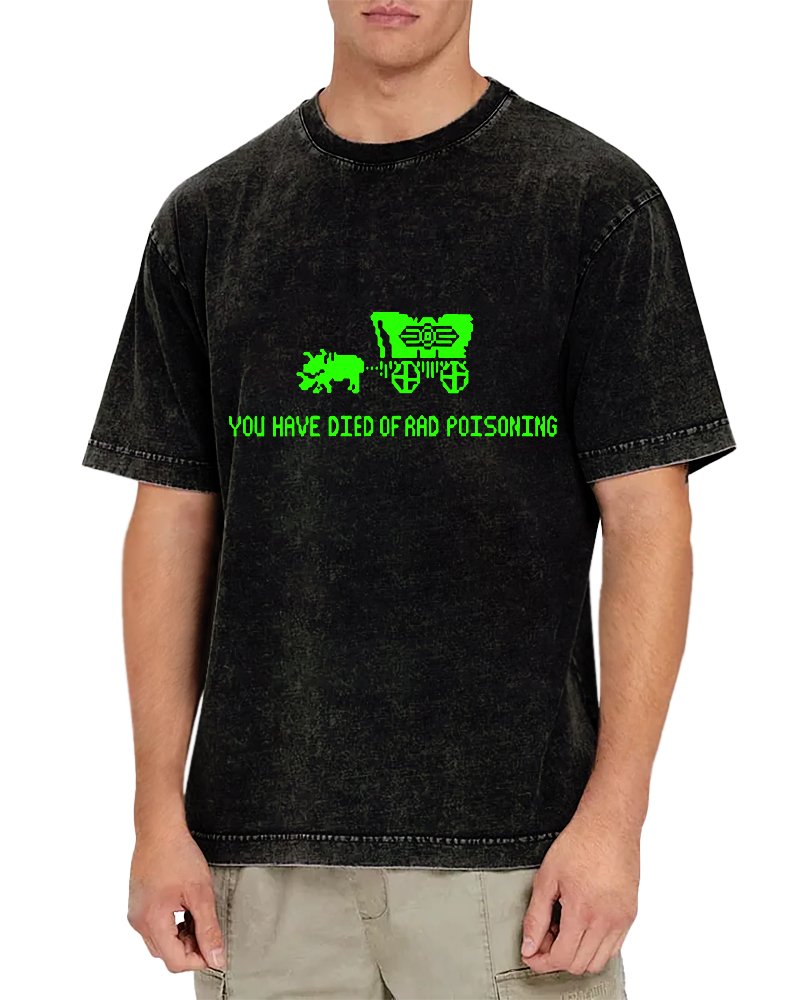 Oregon You Have Died Of Rad Poisoning Vintage Distressed T-shirt