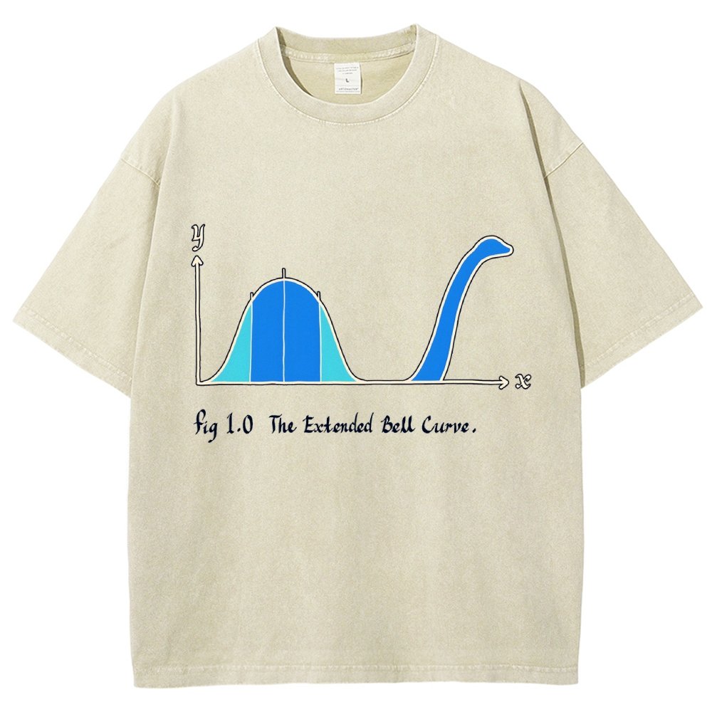 The Extended Bell Curve Vintage Distressed T-shirt