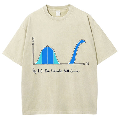 The Extended Bell Curve Vintage Distressed T-shirt