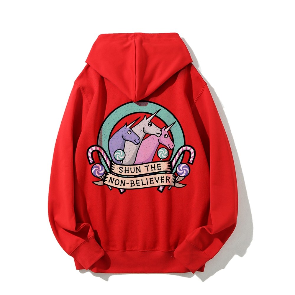 Shun The Non-Believer Printed Back Unisex Cotton Hoodie