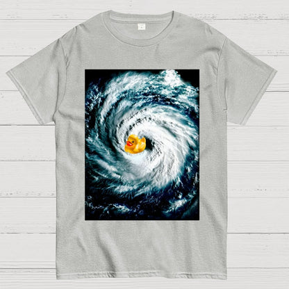 Rubber duck in Hurricane Geek T-Shirt