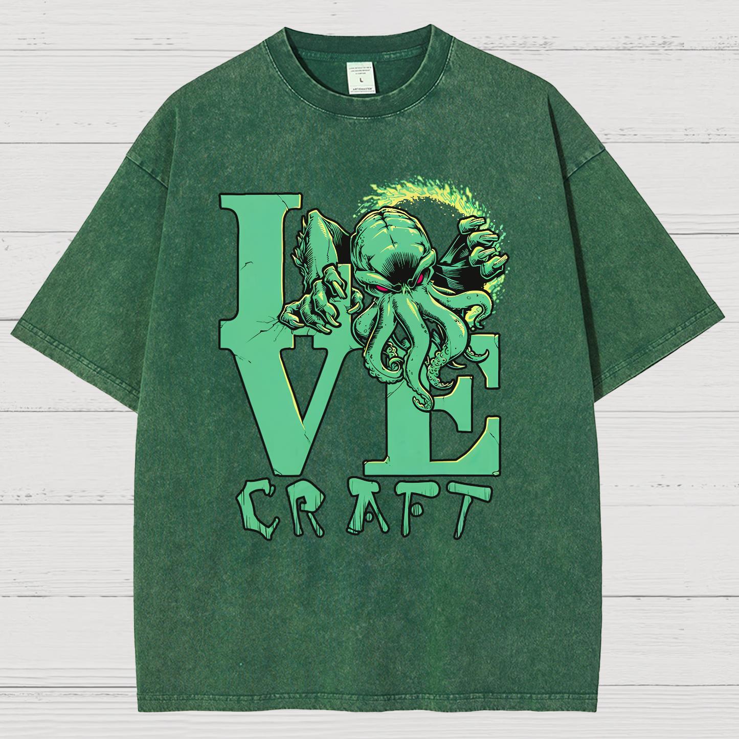 Cthulhu Vintage Distressed T-shirt