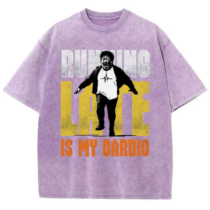 Running Late Is My Cardio Vintage Distressed T-shirt