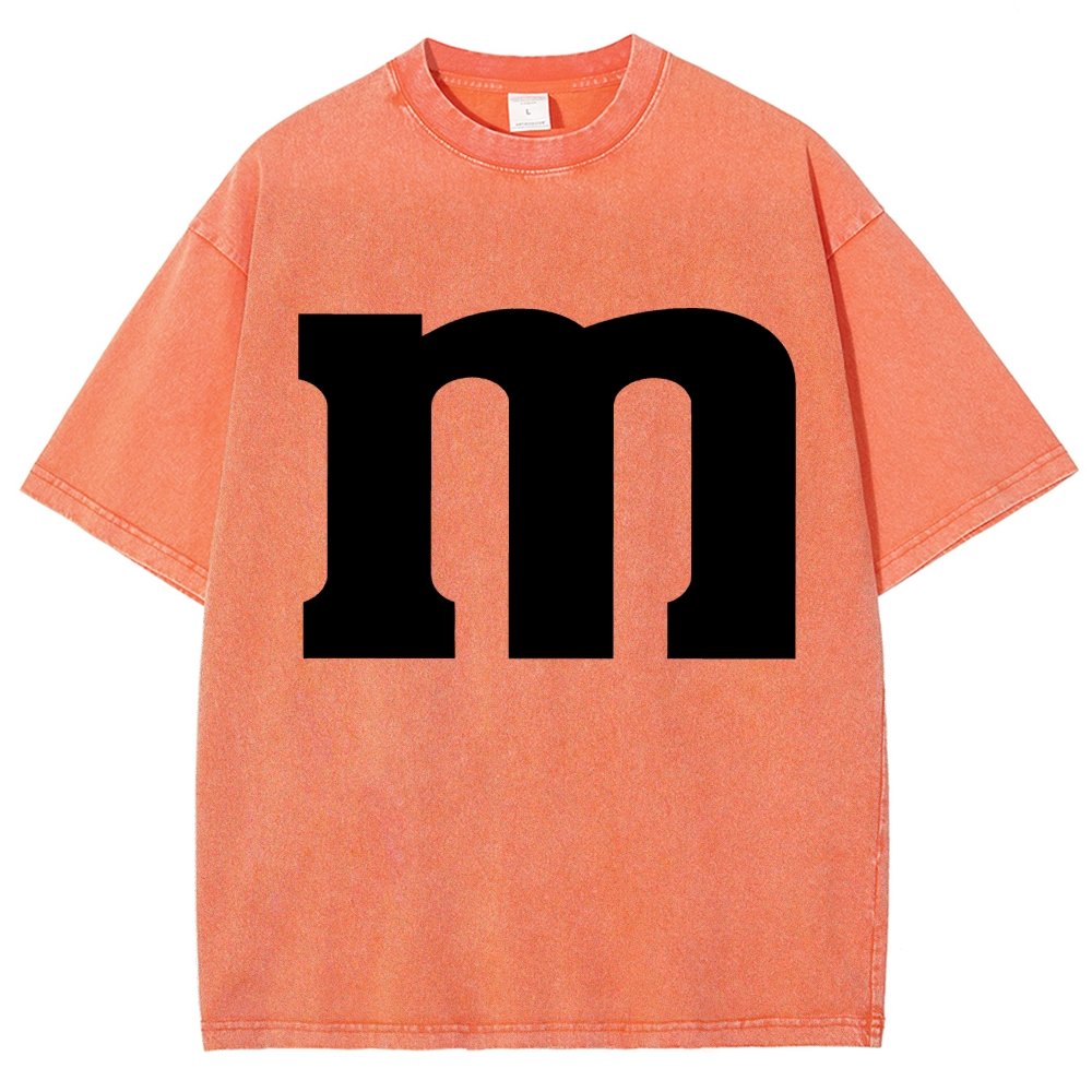 Fun letter M Vintage Distressed T-shirt