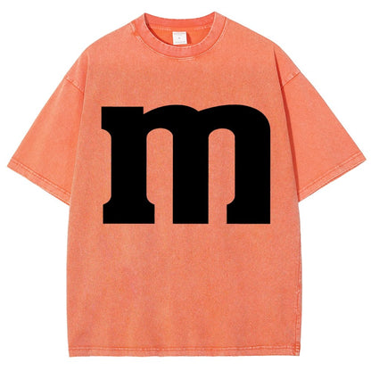 Fun letter M Vintage Distressed T-shirt