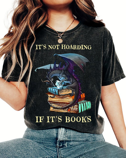 It's Not Hoarding If It's Books Vintage Distressed T-shirt