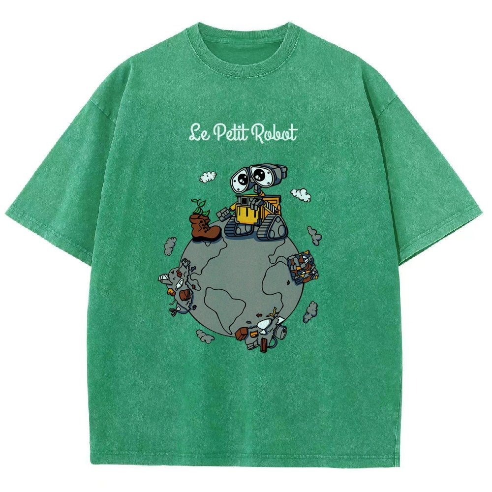 Le Petit Robot Vintage Distressed T-shirt