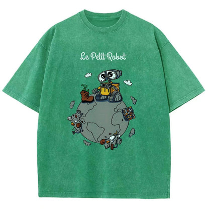 Le Petit Robot Vintage Distressed T-shirt
