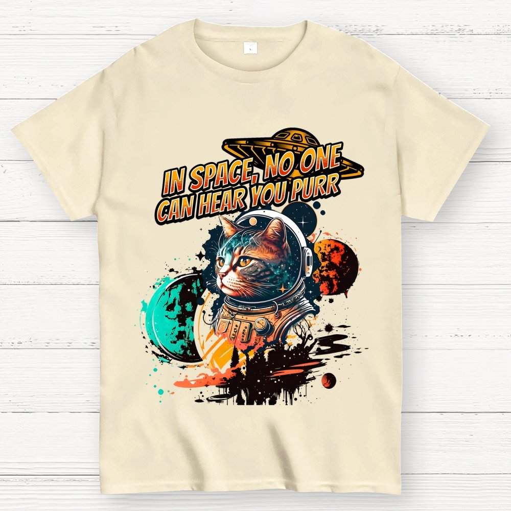 In Space No One Can Hear You Purr Geek T-Shirt