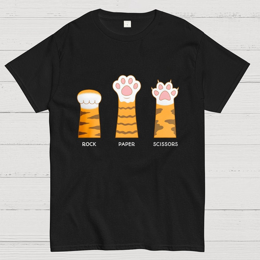 Rock Paper Scissors Purrfect Geek T-Shirt