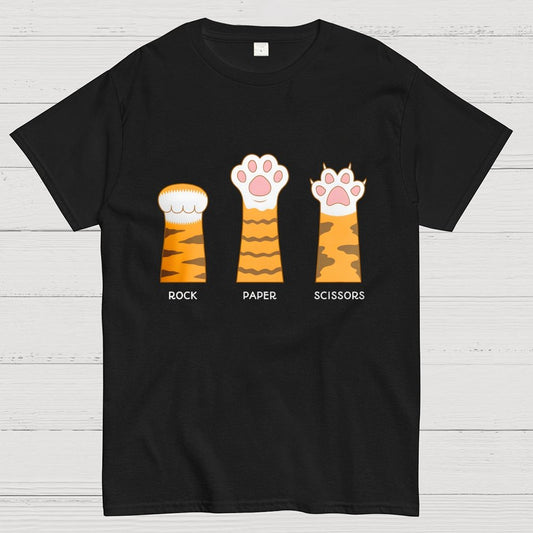 Rock Paper Scissors Purrfect Geek T-Shirt