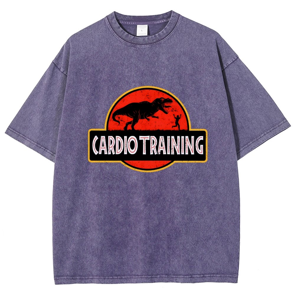 Cardio Training Vintage Distressed T-shirt