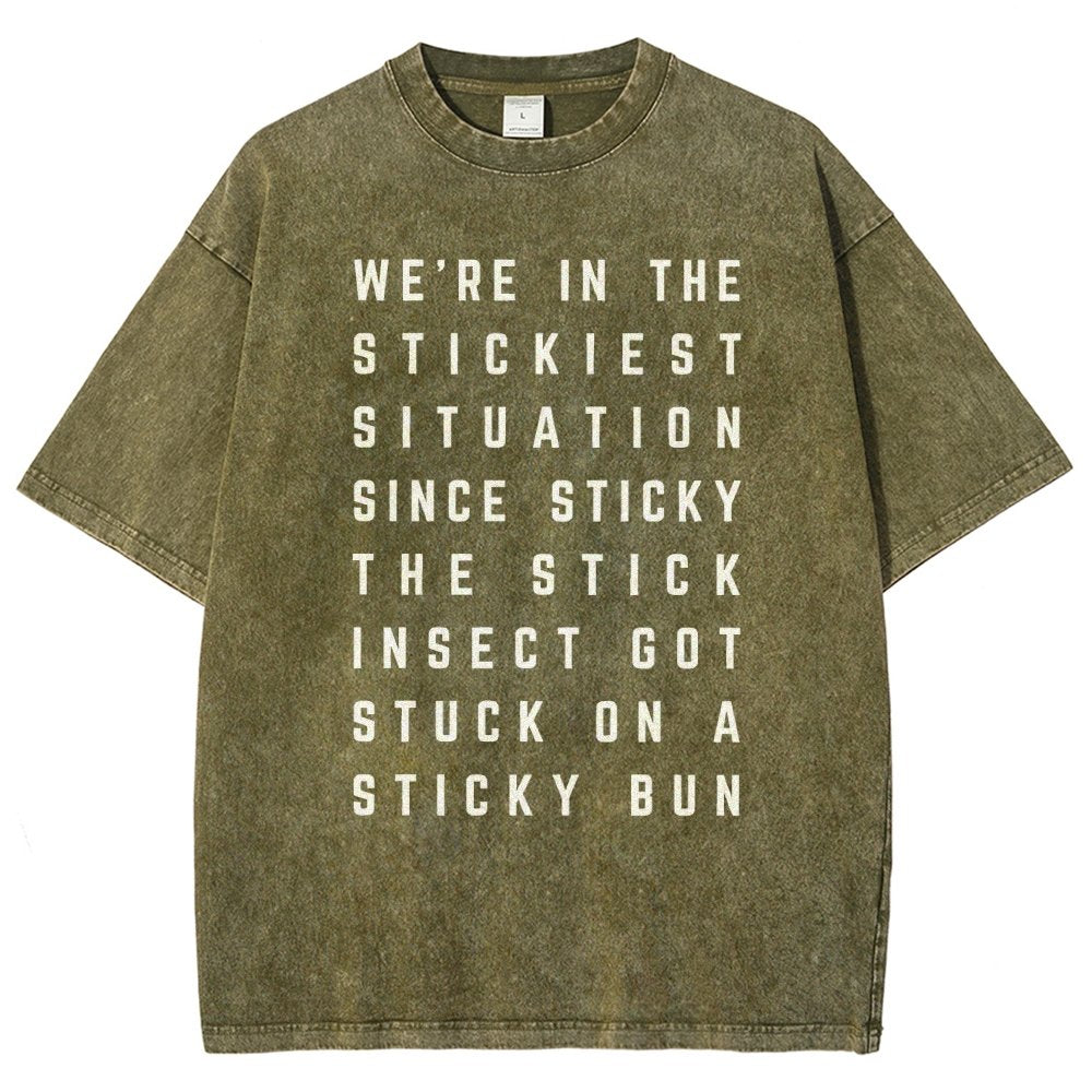 Sticky Situation Vintage Distressed T-shirt