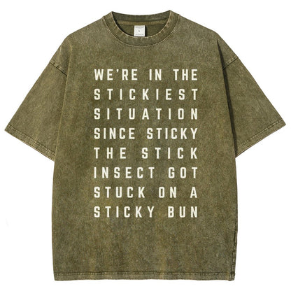 Sticky Situation Vintage Distressed T-shirt