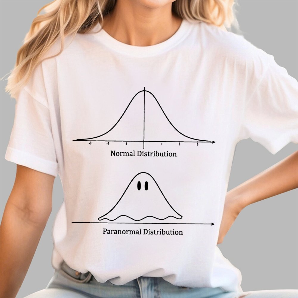 Normal Distribution, Paranormal Distribution Math Unisex Geek T-Shirt