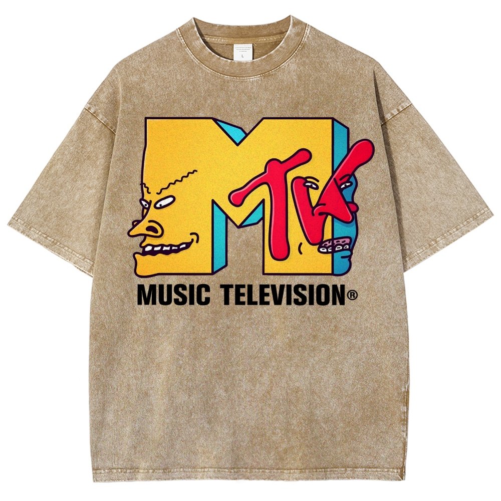Music Television Vintage Distressed T-shirt
