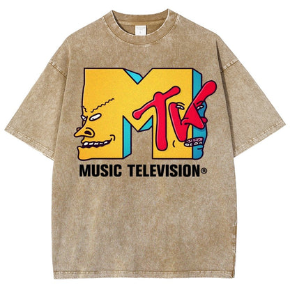 Music Television Vintage Distressed T-shirt