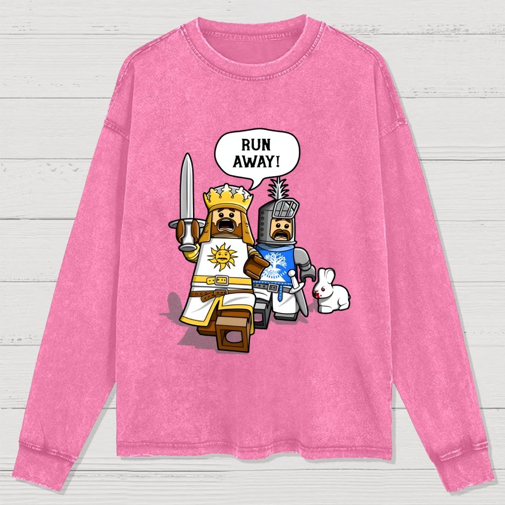 The Cowardly King Washed Long Sleeve Tee