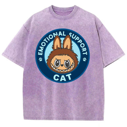 Emotional Support Cat Vintage Distressed T-shirt