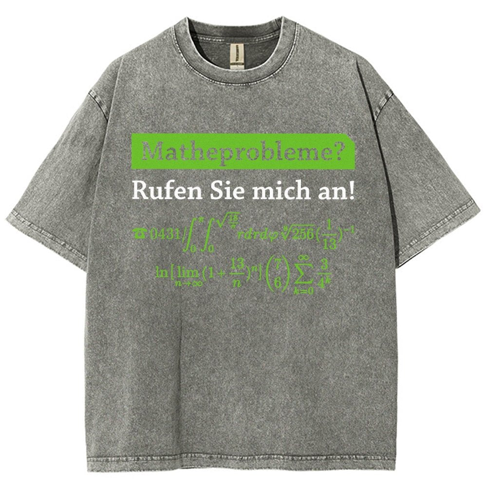 Funny Word Matheprobleme Vintage Distressed T-shirt