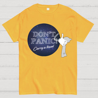 Don't Panic Grab a Towel！Geek T-Shirt