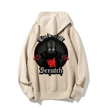 None Shall Pass - Tis But A Scratch Printed Back Unisex Cotton Hoodie