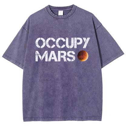 Occupy Mars Vintage Distressed T-shirt