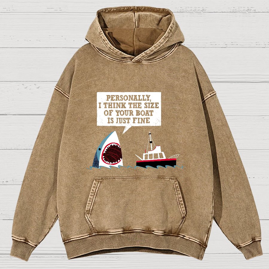 Polite Sea Monster Nerdy Vintage Distressed Hoodie