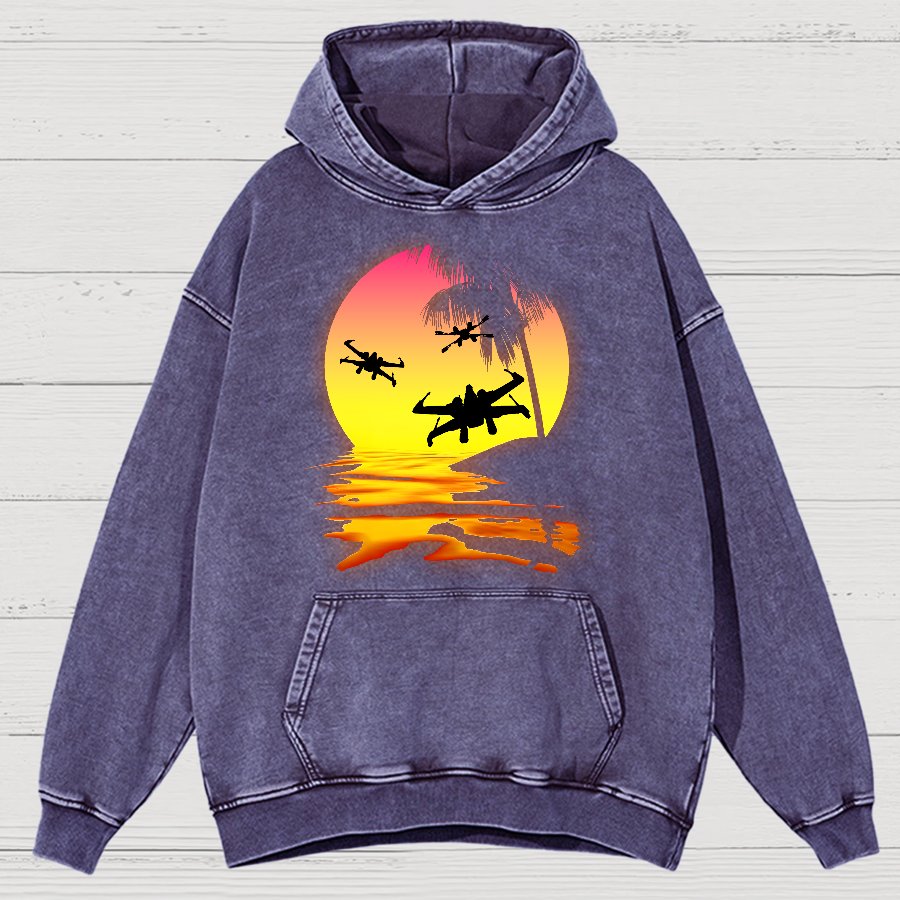 Put The Fighter Plane Next To It Vintage Distressed Hoodie