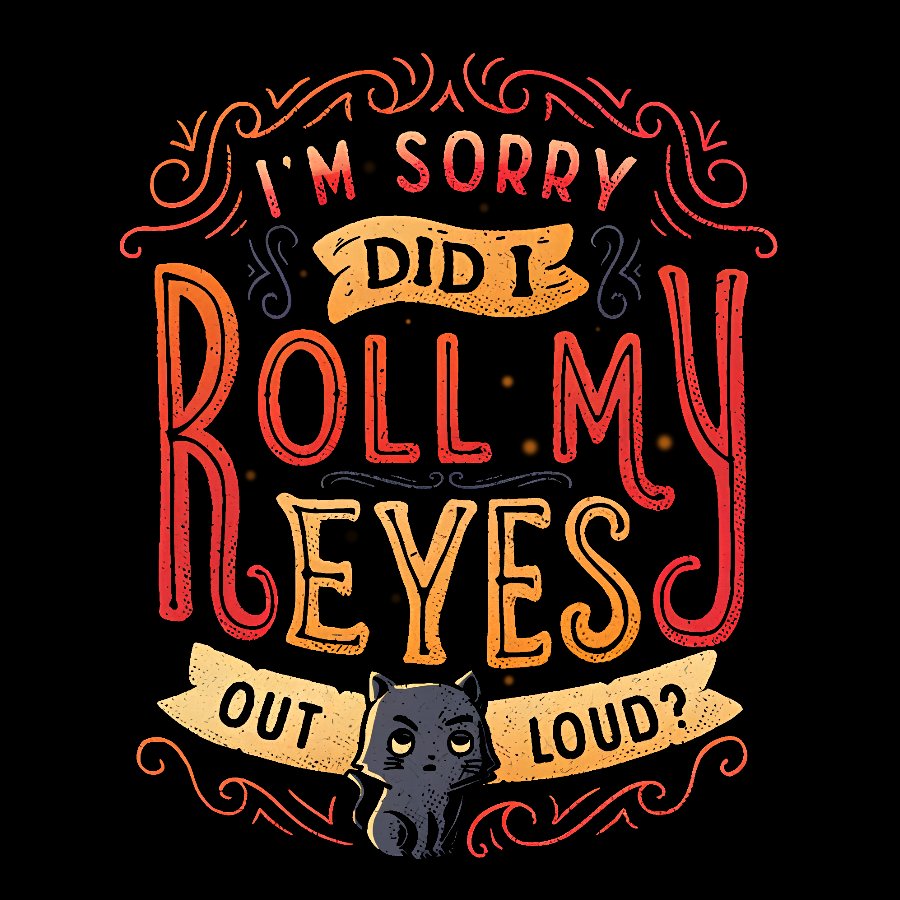 Did I Roll My Eyes Out Loud？ Geek Cotton Sweatshirt