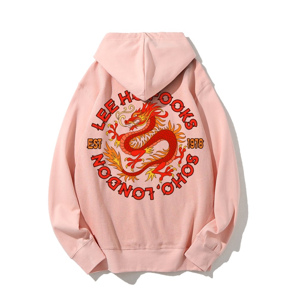 Mysterious Town's (Werewolves of London) Printed Back Cotton Hoodie