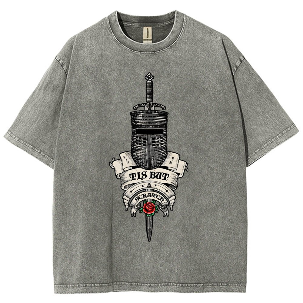 It is but a scratch. Vintage Distressed T-shirt