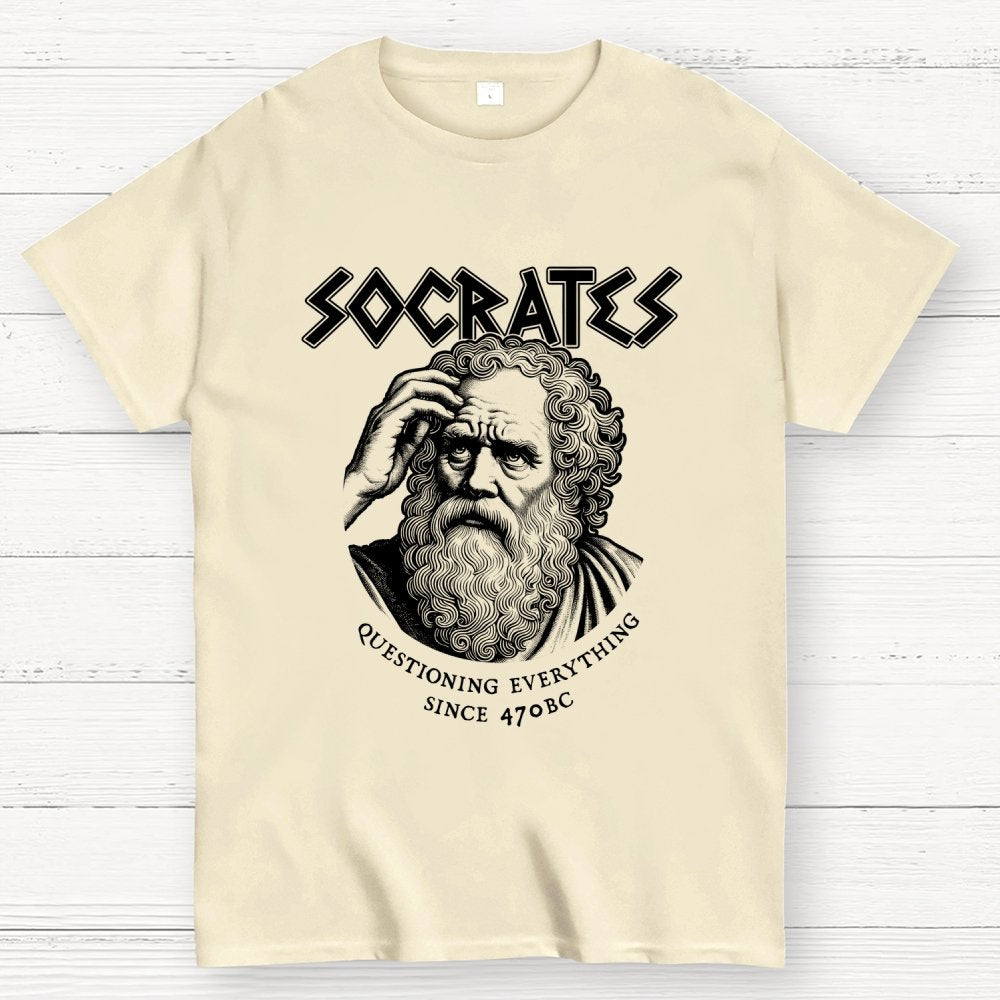 Socrates Questioning Everything Geek T-Shirt