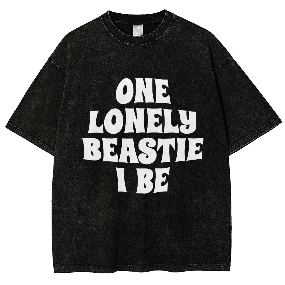 One Lonely Beastie I Be Vintage Distressed T-shirt