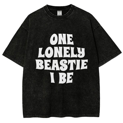 One Lonely Beastie I Be Vintage Distressed T-shirt